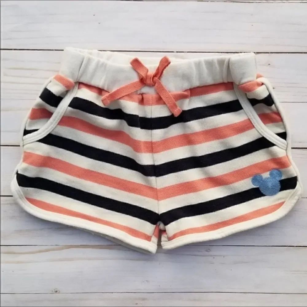 Mickey mouse striped beach terry lounge casual